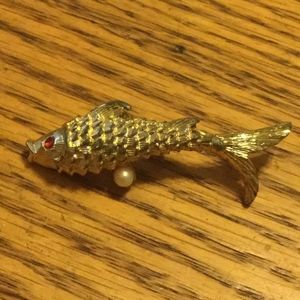 Vintage fish pin